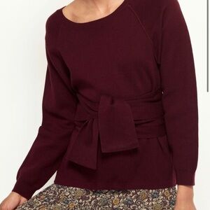 Ba&sh Paris Hannah Bordeaux Lady Pullover Sweater